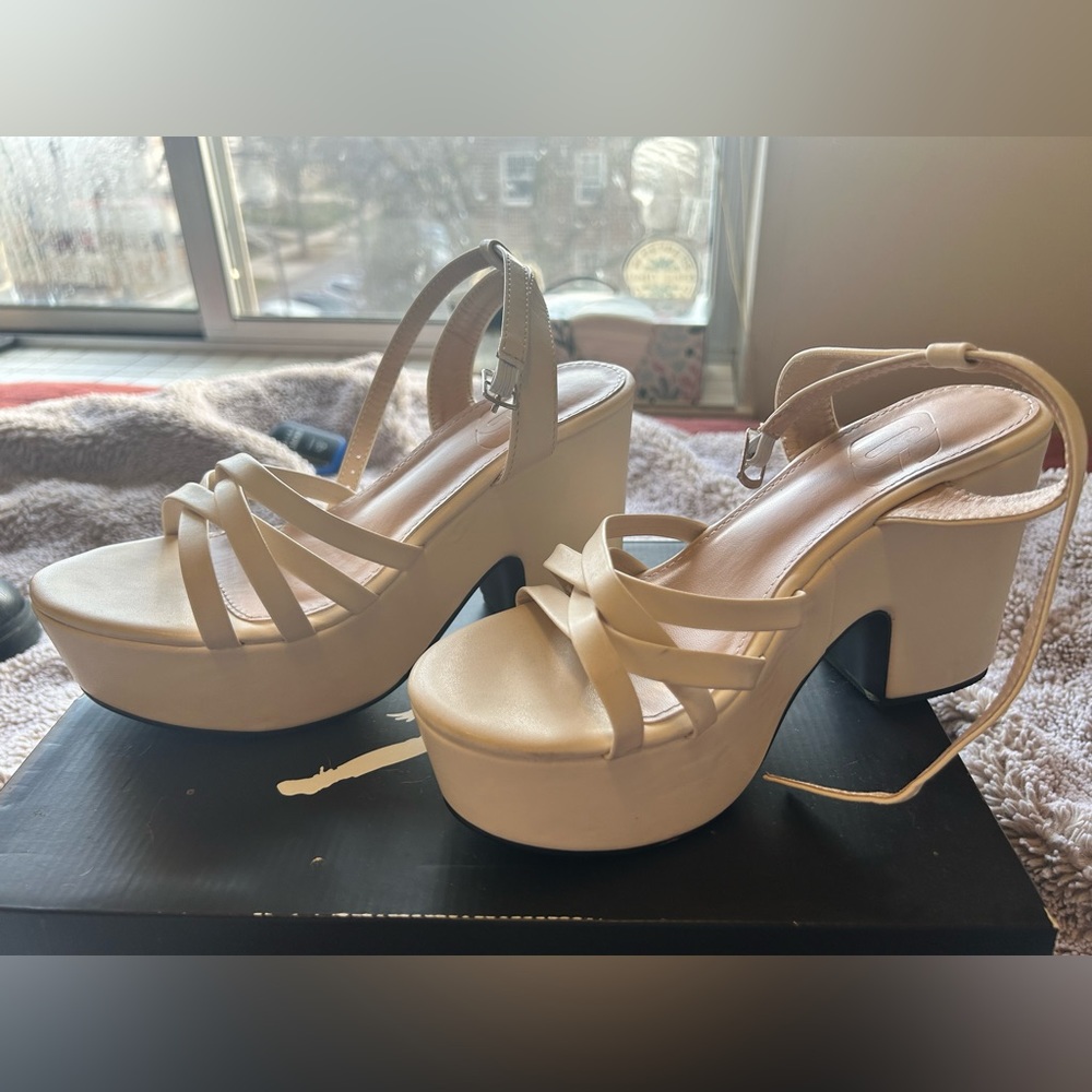 Tan women’s heels